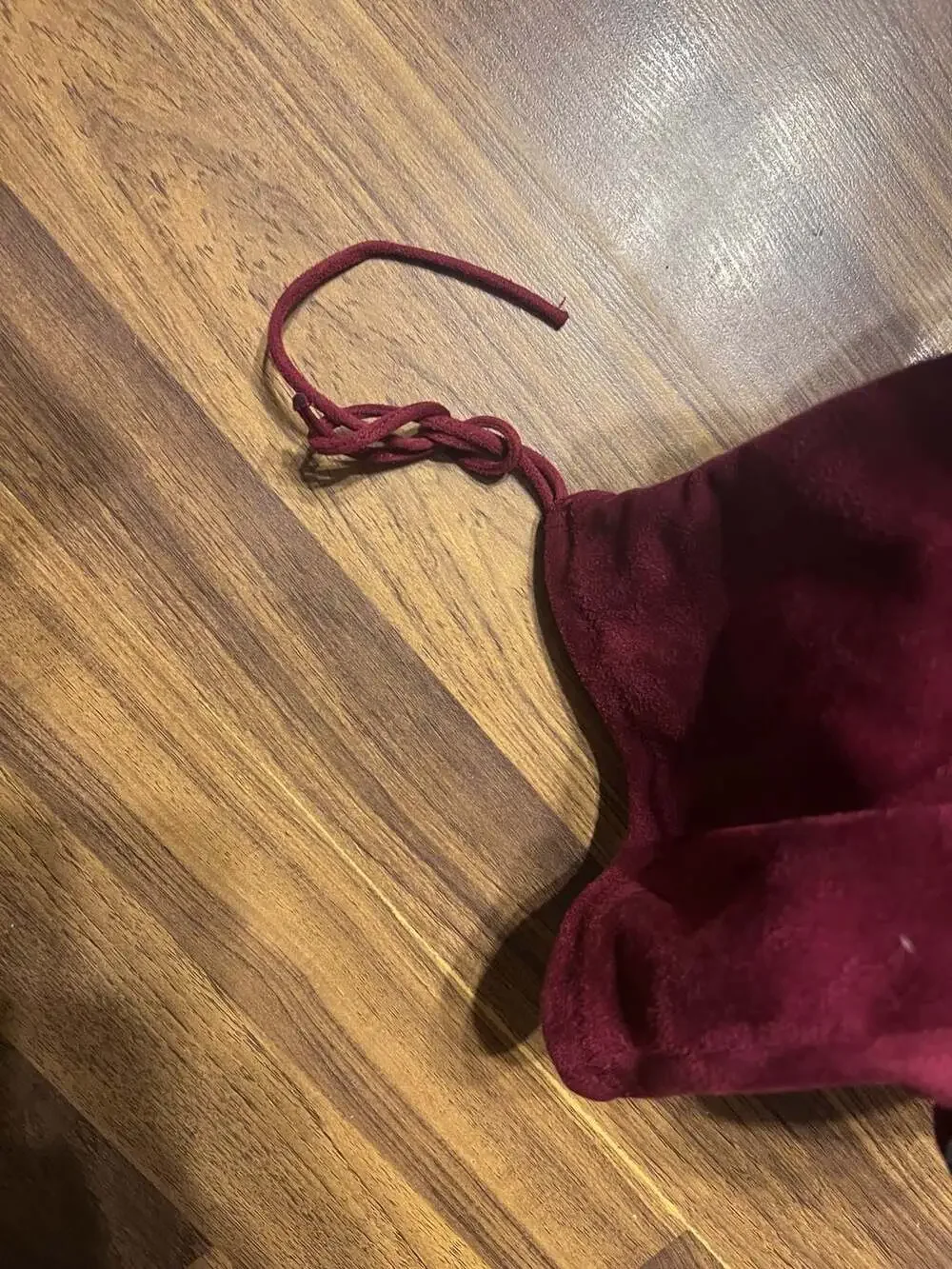 AmiClubwear KENDALL-SU Over-the-Knee Block Heel Boots in Wine Suede